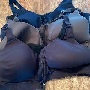 Old Navy Go Dry Sports Bras-set of 3 (black, gray and navy)